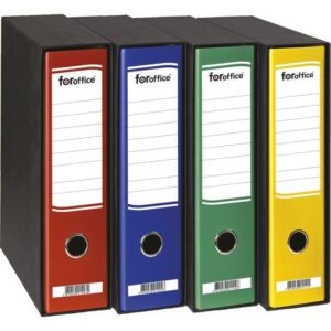 Registrator A4 široki u crnoj kutiji FORoffice plavi, 000010789