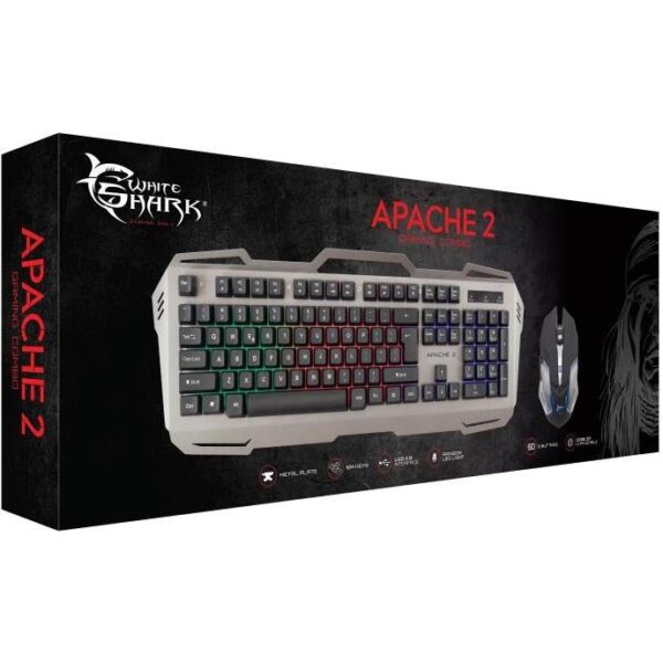 WHITE SHARK 2u1 gaming se GMK-1901 APACHE 2 tipkovnica+miš, APACHE-2/HR - Slika 3