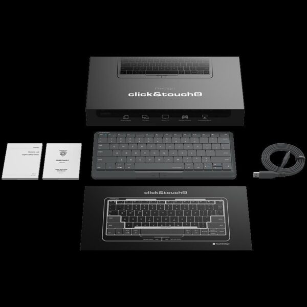 Prestigio Click&Touch 2, wireless multimedia smart keyboard with touchpad embedded into keys, auto-switch between keyboard and touchpad modes, PSKEY2SGEN - Slika 2