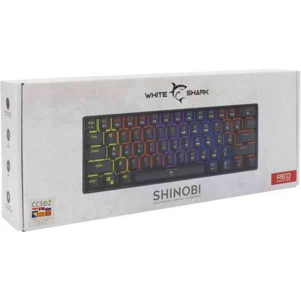 WHITE SHARK gaming mehanička tipkovnica GK-2022 SHINOBI crna / crveni sw, SHINOBI-B-HR-RED.SW - Slika 3