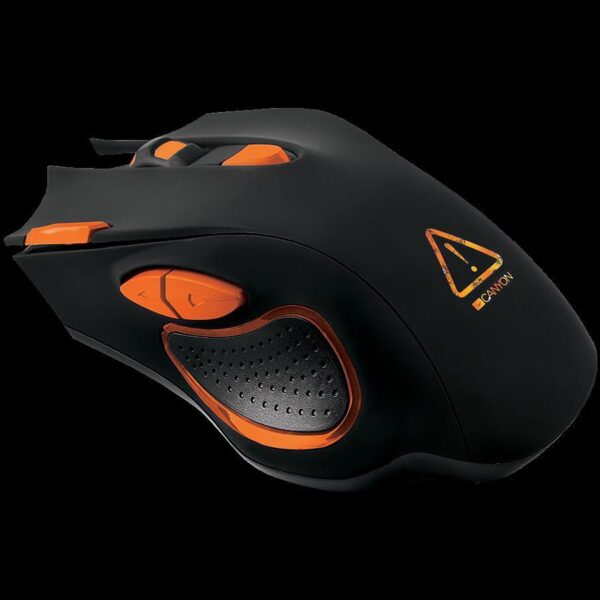 Miš Canyon CND-SGM5N gaming mouse, adjustable DPI setting 800/1600/2400/4800/6400, LED backlight, Black, CND-SGM5N