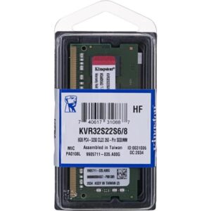 Memorija Kingston SODIMM 8GB 3200MHz DDR4 Non-ECC CL22 1Rx16, KVR32S22S6/8