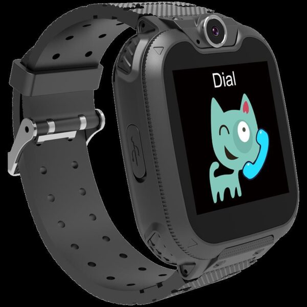 Kids smartwatch, 1.54 inch colorful screen, Camera 0.3MP, Mirco SIM card, 32+32MB, 7 games inside, 380mAh battery, iOS and android, Black, CNE-KW31BB - Slika 3