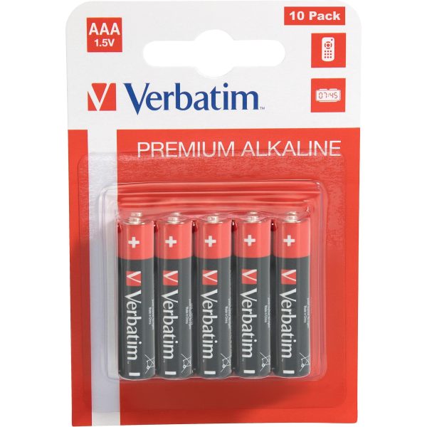 Baterija alkalna 1,5V AAA pk10 Verbatim 49874 LR03 blister