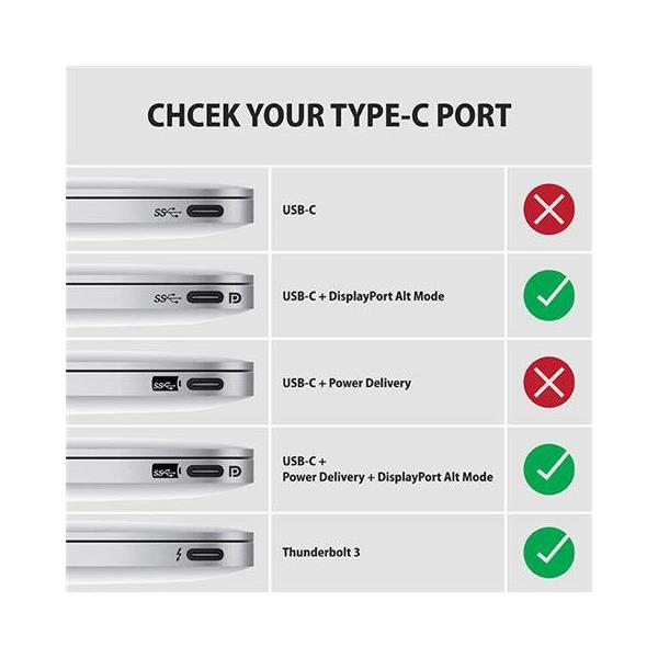 AXAGON USB-C -> DisplayPort adapter 4K/60Hz, RVC-DP - Slika 5
