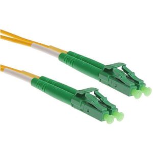 NFO Patch cord, LC APC-LC APC, Singlemode 9 125, G.657A2, 2mm, LSZH, Duplex, 1m , PCDSM-15138