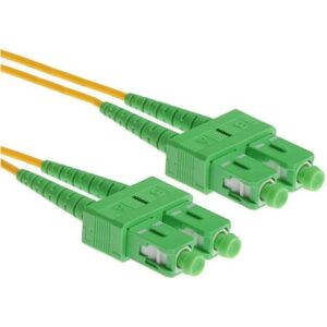 NFO Patch cord, SC APC-SC APC, Singlemode 9 125, G.652D, 3mm, Duplex, 2m , PCDSM-15075