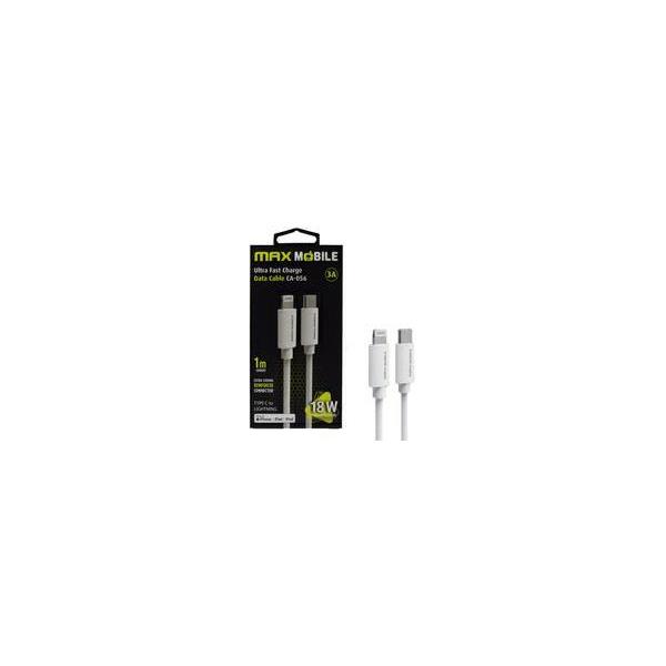 MAXMOBILE DATA KABEL I-PHONE LIGHTNING-TYPE C PD 3A, MFI Apple CA-056 1m bijeli