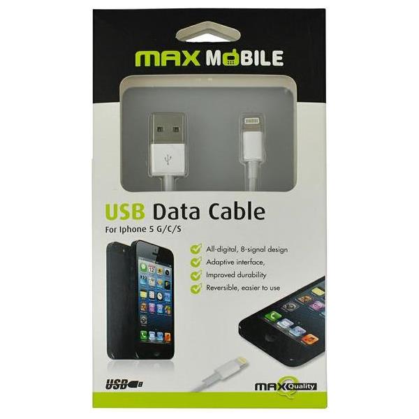 MAXMOBILE DATA KABEL I- PHONE 5/6/7/8/X/11/12 1m, 3858887217380