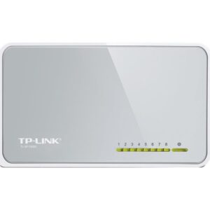 TP-Link TL-SF1008D 8-port Unmanaged mini Desktop Switch, 8×10/100M RJ45 ports, Plastic case