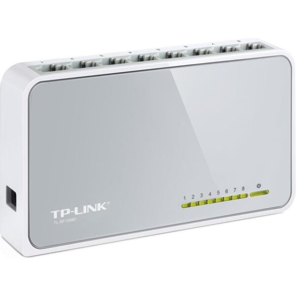 TP-Link TL-SF1008D 8-port Unmanaged mini Desktop Switch, 8×10/100M RJ45 ports, Plastic case - Slika 3