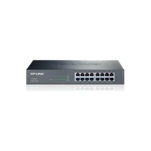 TP-Link TL-SG1016D 16-port Gigabit Desktop/Rackmount Switch, 16×10/100/1000M RJ45 ports, metal case