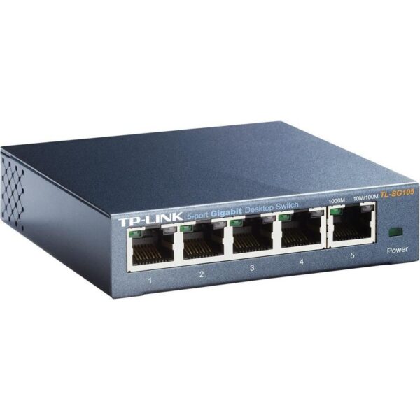 TP-Link TL-SG105, 5-Port 10 100 1000Mbps Desktop Switch, Steel housing, desktop or wall-mounting design - Slika 2