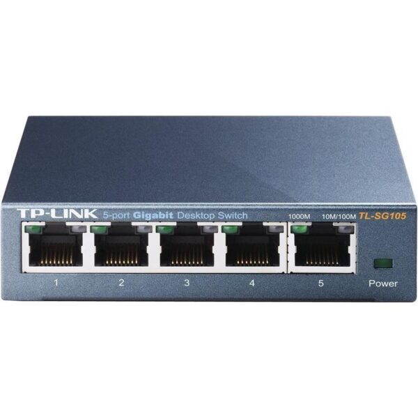 TP-Link TL-SG105, 5-Port 10 100 1000Mbps Desktop Switch, Steel housing, desktop or wall-mounting design - Slika 4