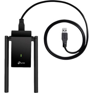 AC1300Mbps Dual-band High-Gain wireless USB adapter, 867Mbps at 5G and 400Mbps at 2.4G, two high gain antennas, USB 3.0, USB extension cable, support wave 2 MU-MIMO, Archer T4U Plus