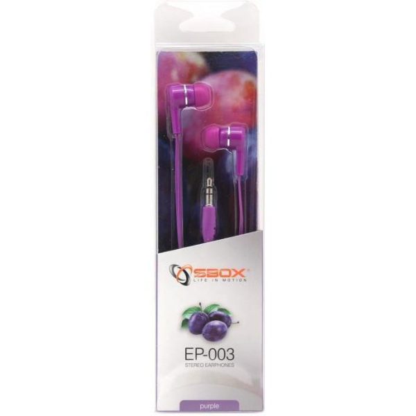 SBOX in-ear slušalice EP-003 ljubičaste, EP-003U - Slika 2