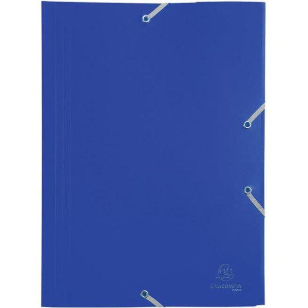 Fascikl klapa s gumicom pp A4 Exacompta 55902E plavi, 000024725