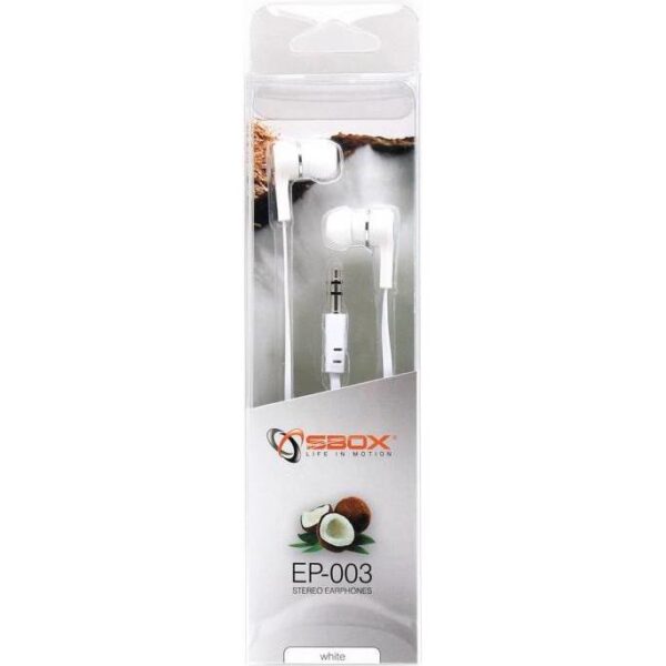 SBOX in-ear slušalice EP-003 bijele, EP-003