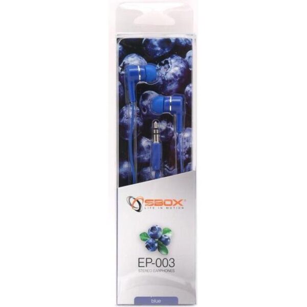SBOX in-ear slušalice EP-003BL plave, EP-003BL
