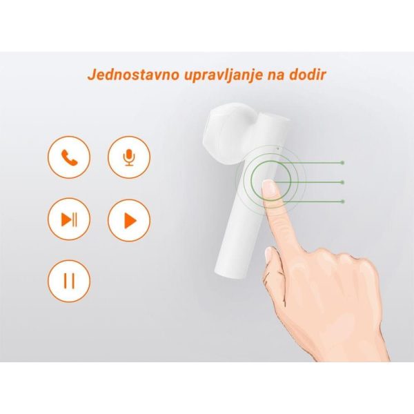 Slušalice XIAOMI Mi True Wireless Earphones 2 Basic, in-ear, bežične, bluetooth, bijele - Slika 3