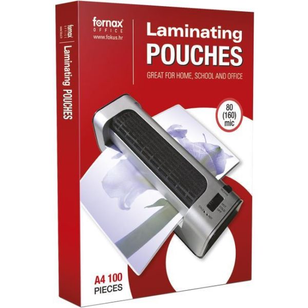 Folija za plastificiranje 80my A4 sjajna pk100 Fornax, 000002185