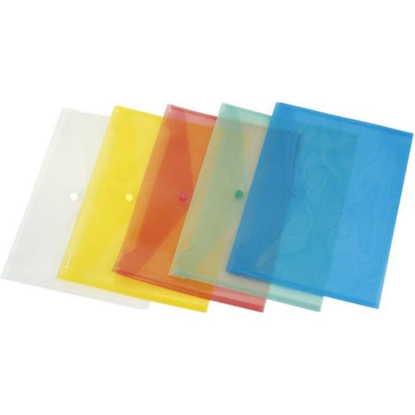 Kuverte s gumbom A4 pp Donau 8544001PL-00 prozirne, 000022936