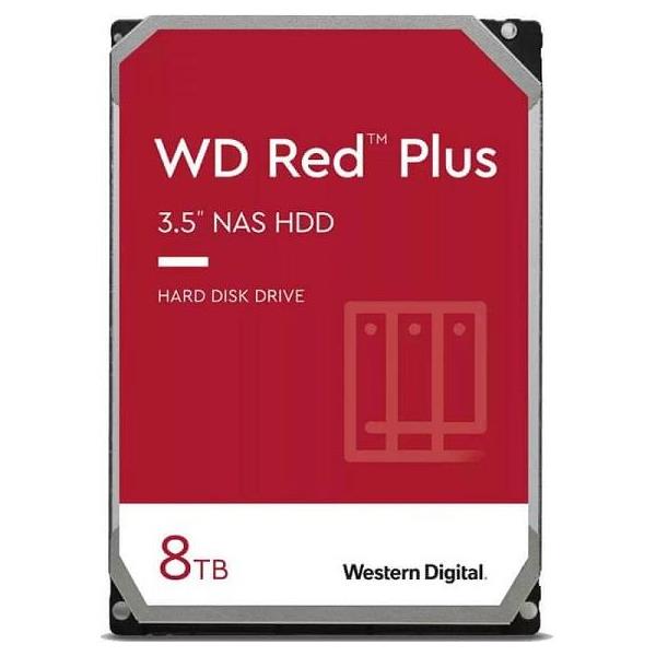 Western Digital Red Plus 8TB, 3,5", 256MB 7200rpm, WD80EFBX