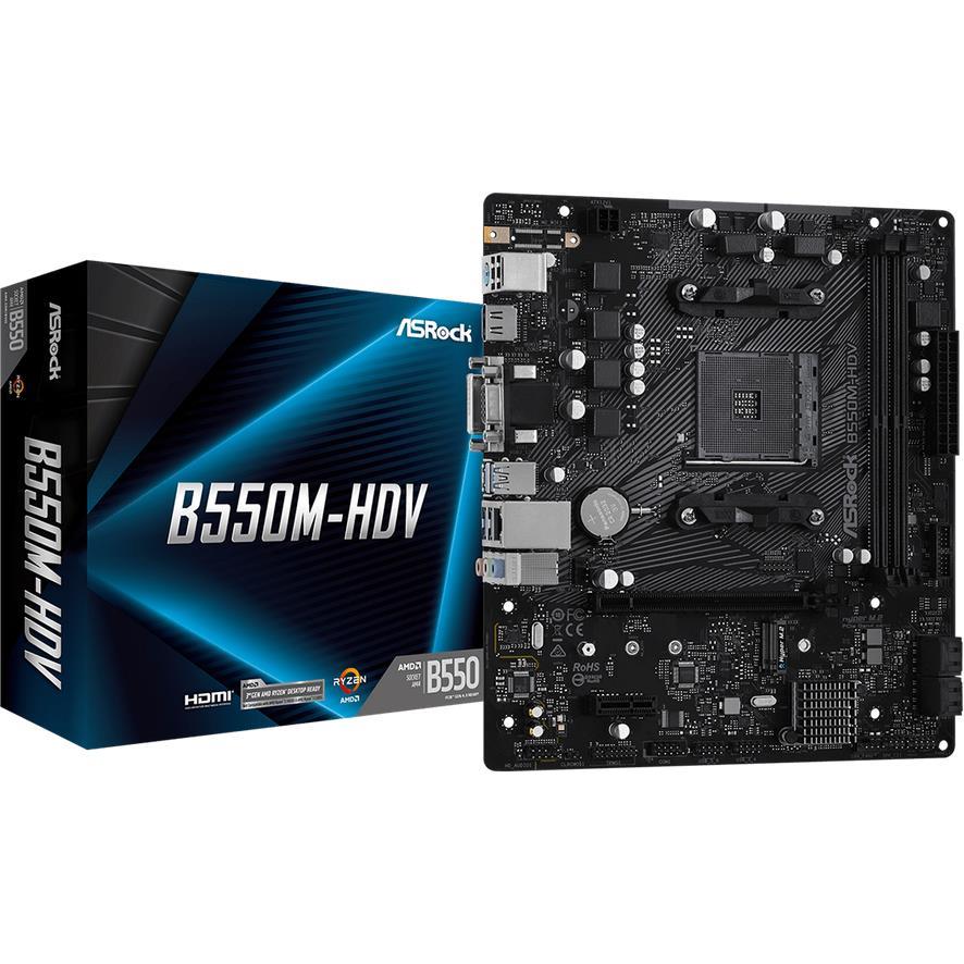 Matična ploča Asrock B550M-HDV, 90-MXBDJ0-A0UAYZ