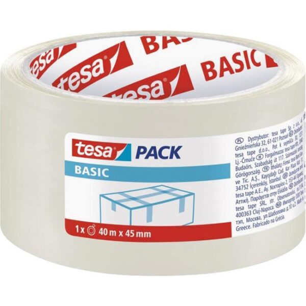 Traka ljepljiva 45mm/40m Hot Melt Basic Tesa prozirna, 000009308