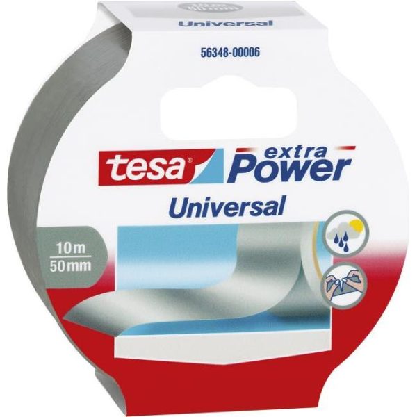 Traka ljepljiva 50mm/10m Power Tape Tesa 56348 srebrna blister, 000007326