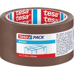 Traka ljepljiva 50mm/66m Hot Melt Basic Tesa smeđa, 000009307