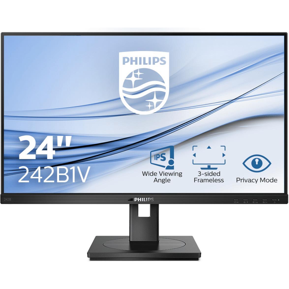 Philips 23,8 242B1V, HDMI, DVI, DP, USC3.2, filter, 242B1V/00