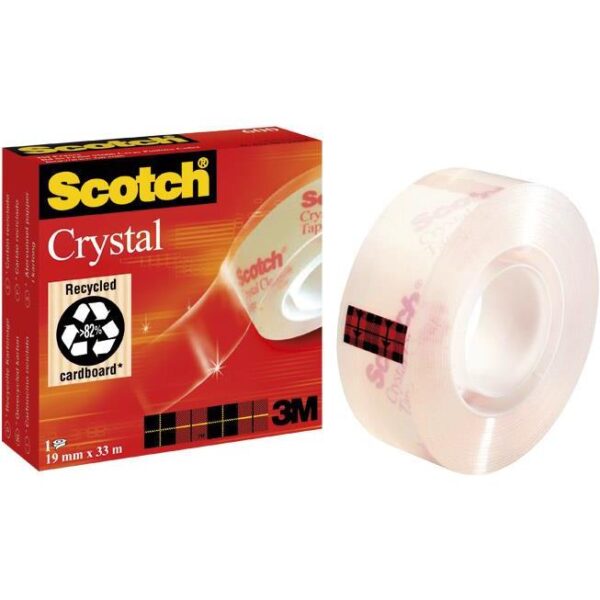 Traka ljepljiva nevidljiva 19mm/33m Scotch Crystal-600 3M., 000013902