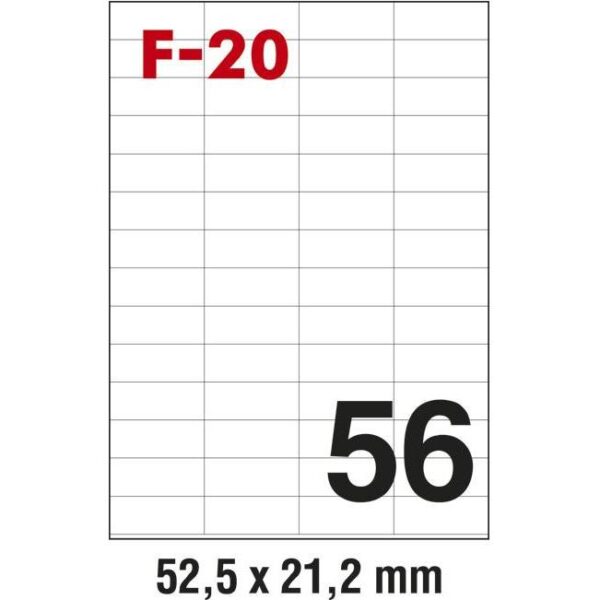 Etikete ILK 52,5x21,2mm pk100L Fornax F-20, 000024792