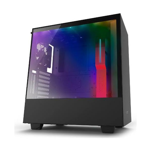 NZXT H510i pametno kućište, crno/crveno, ATX, CA-H510i-BR