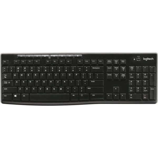 Logitech K270 bežična tipkovnica, 2,4 GHz, crna, 920-003738