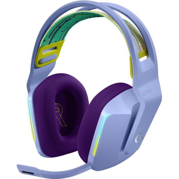 Logitech G733 gaming slušalice s mikrofonom, lilac, 981-000890