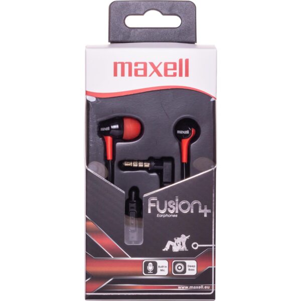 Maxell Fusion slušalice, crno-crvene, 303994.00.CN