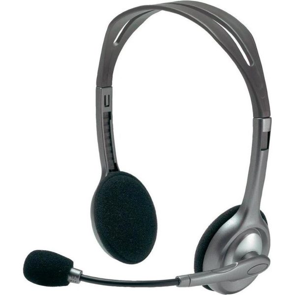 Logitech H110 slušalice s mikrofonom, stereo, siva, 981-000271