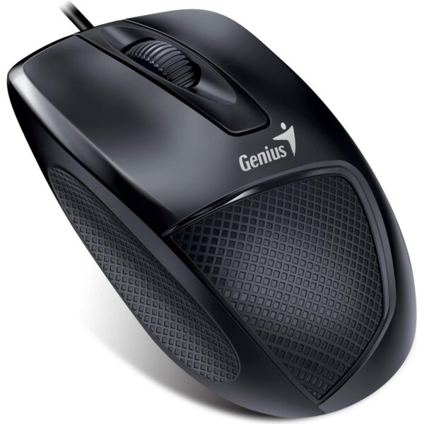 Genius DX-150, ergonomski miš, USB, 1000dpi, crni, 31010231100