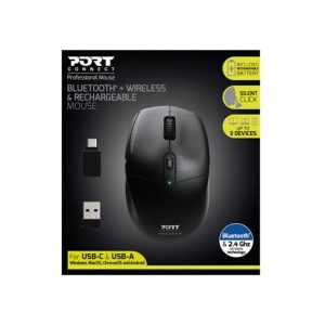 Port miš OFFICE PRO punjivi BLUETOOTH COMBO, crni, 900715