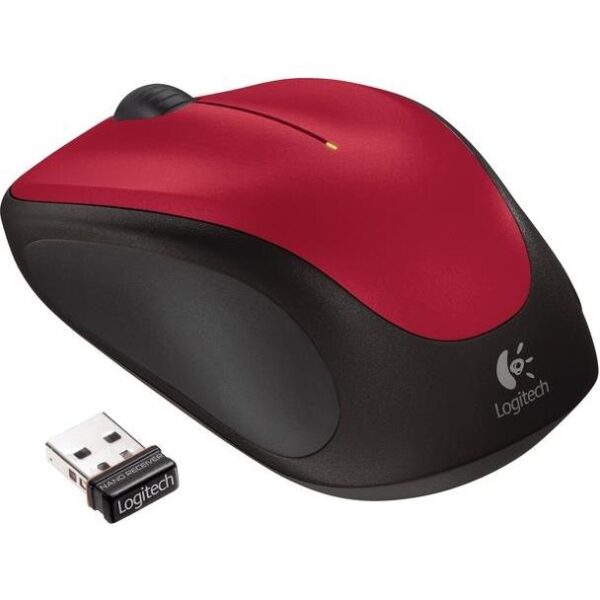 Logitech M235, bežični miš, crveni, 910-002496