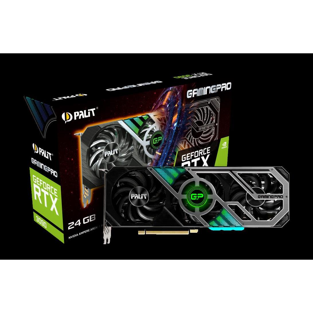 Palit GF RTX3090 Gaming Pro, 24GB GDDR6X, 3 DP, HD, NED3090019SB-132BA