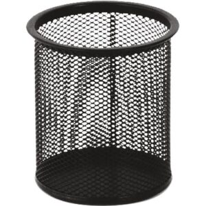 Čaša za olovke metalna žica okrugla fi-9xH-9,7cm LD01-188 Fornax crna, 000002716