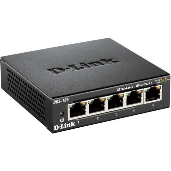 D-Link switch neupravljivi, DGS-105/E (metalno kućište) - Slika 2