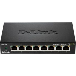 D-Link switch neupravljivi, DGS-108/E (metalno kućište)