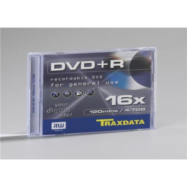 TRAXDATA OPTIČKI MEDIJ DVD+R 16X BOX 1, 906344ATRA005