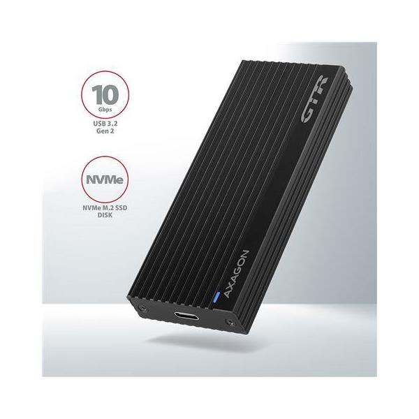 Ladica za diskAxagon M.2 NVMe -> USB-C 3.2 Gen2, EEM2-GTR