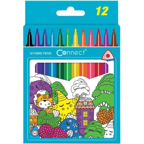 Flomaster školski 12boja trokutasti Connect blister, 000018683