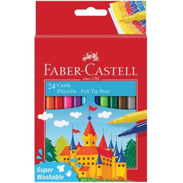 Flomaster školski 24boje Faber Castell 554202 blister, 000045964
